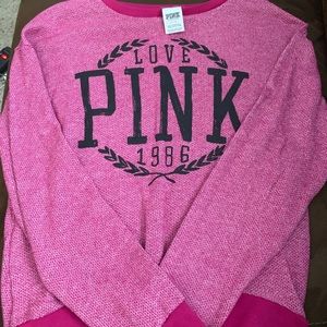 PINK crew neck sweatshirt